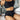 Sexy Solid Black Bikini for Women Summer Push Up Padded Two Piece Swimsuit Beach Pleate High Waist Drawstring Swimwear  -  GeraldBlack.com