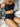 Sexy Solid Black Bikini for Women Summer Push Up Padded Two Piece Swimsuit Beach Pleate High Waist Drawstring Swimwear  -  GeraldBlack.com