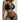 Sexy Solid Black Cut Out Push Up Bathing Suit Swimsuit Beach Bandage High Cut High Waist Swimwear  -  GeraldBlack.com