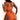 Sexy Solid Orange Bikini Women Luxury Metal Rings Cut Out High Waist Swimsuit Brazilian Bathing Suit Swimwear  -  GeraldBlack.com