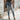 Sexy Stretch Button Up Ripped Mid Waist Streetwear Jeans Pants for Women  -  GeraldBlack.com