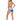 Sexy Stripe Halter Neck Bow Tie High Waist Bikini Swimsuit for Women  -  GeraldBlack.com