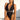 Sexy V Neck Trikini Glitter Thong Women's Padded Bathing Suit with Belt  -  GeraldBlack.com