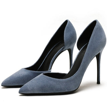 Sexy Women's 10cm Thin High Heeled Pointed Toe Suede Leather Classic Pumps  -  GeraldBlack.com
