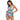 Sexy Women's Backless One-Piece Bandage Swimdress Swimwear with Short  -  GeraldBlack.com