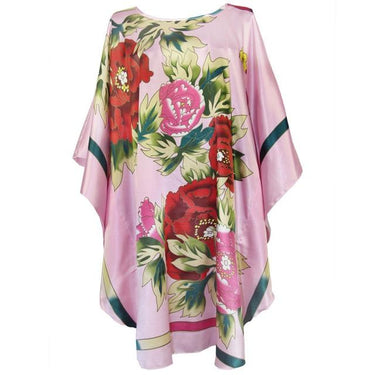 Sexy Women's Chinese Rayon Green Peacock Bathrobe Nightgown Sleepwear - SolaceConnect.com
