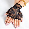 Sexy Women's Lace Heated Mesh Fishnet Half Finger Long Fingerless Gloves - SolaceConnect.com