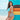 Sexy Women's Large Size Blue Tank Striped High Waist Two Piece Bikini Set - SolaceConnect.com
