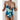 Sexy Women's Leaf Print Straps Padded Bra Backless One Piece Swimwear  -  GeraldBlack.com