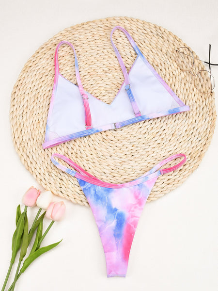 Sexy Women's Low Waist Thong Micro Beach Bather Bikini Set Swimwear - SolaceConnect.com