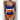 Sexy Women's Patchwork High Waist Push Up Sports Wear Swimwear Bikini Set  -  GeraldBlack.com