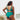 Sexy Women's Plus Size High Waist Teal Drawstring 2Pcs Bikini Set Swimwear  -  GeraldBlack.com