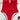 Sexy Women's Red Ruffles Padded Bra Hollow Out One-Piece Bandage Swimwear - SolaceConnect.com