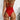 Sexy Women's Red Ruffles Padded Bra Hollow Out One-Piece Bandage Swimwear  -  GeraldBlack.com