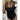 Sexy Women's Solid Black Padded Bra Asymmetry Straps Monokini Swimwear  -  GeraldBlack.com