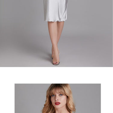 Sexy Women's Summer Elegant Silk Satin Long Nightgown Sleepshirt Sleepwear - SolaceConnect.com