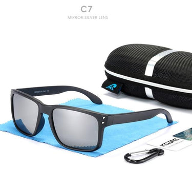 Shaded Square Polarized Real Coating Sunglasses for Men and Women - SolaceConnect.com