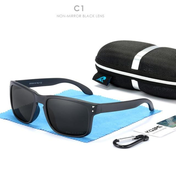 Shaded Square Polarized Real Coating Sunglasses for Men and Women - SolaceConnect.com