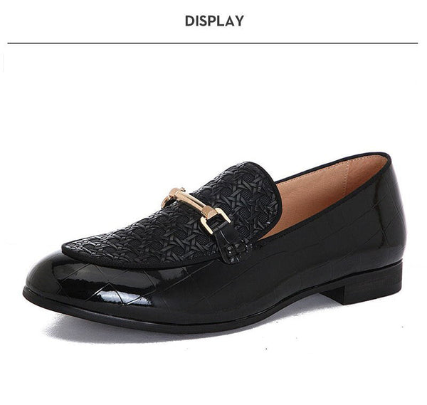 Shoes With Custom Personality Party And Wedding Men Leather Loafers  -  GeraldBlack.com