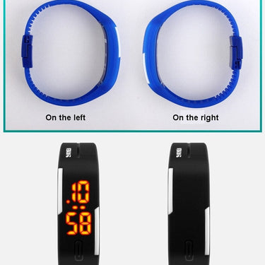Silicone Electronic LED Digital Sports Watches for Men Women & Children  -  GeraldBlack.com