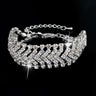 Silver Color Luxury Crystal Bracelets for Women Bridal Wedding Jewelry - SolaceConnect.com