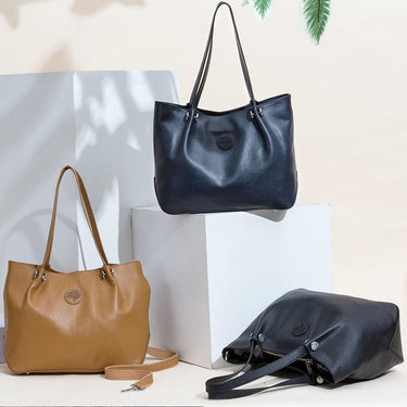 Simple Fashion Large Capacity Women's 100% Genuine Leather Handbag  -  GeraldBlack.com