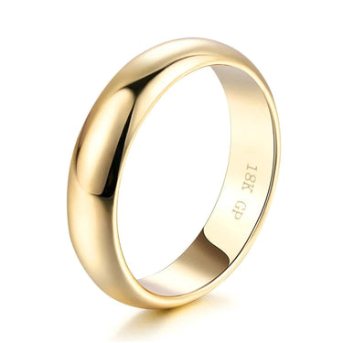 Simple Style Rose Gold Color Wedding Couple Ring for Men and Women  -  GeraldBlack.com