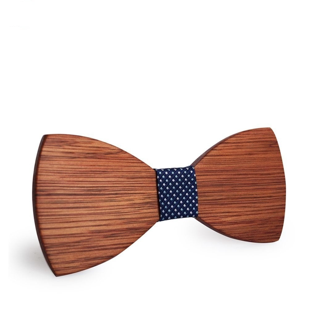 Simple Wooden Cravat Bowties for Groom Wedding Party Formal Business Wear  -  GeraldBlack.com