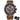 Skeleton Design Sports Chronograph Quartz Watch for Men with Leather Strap - SolaceConnect.com