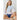 Sky Blue Color Tie Dye Knit Boatneck Elastic Hem Top for Women  -  GeraldBlack.com