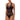 Sleek and Sexy Black and White High Cut One Piece Nylon Swimsuit for Women  -  GeraldBlack.com