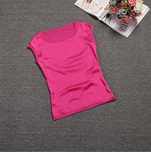 Slim Sleeveless Casual Chiffon Silk Women O Neck Blouses for Summer - SolaceConnect.com