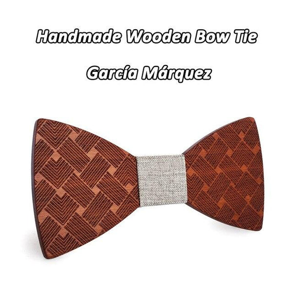 Slim Solid Color Wooden Bowknot Gravatas Cravat Bowties Clothing Accessory - SolaceConnect.com
