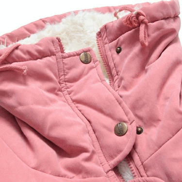 Slim Thick Hooded Women's Snow Outerwear Cotton Winter Full Sleeve Coat - SolaceConnect.com