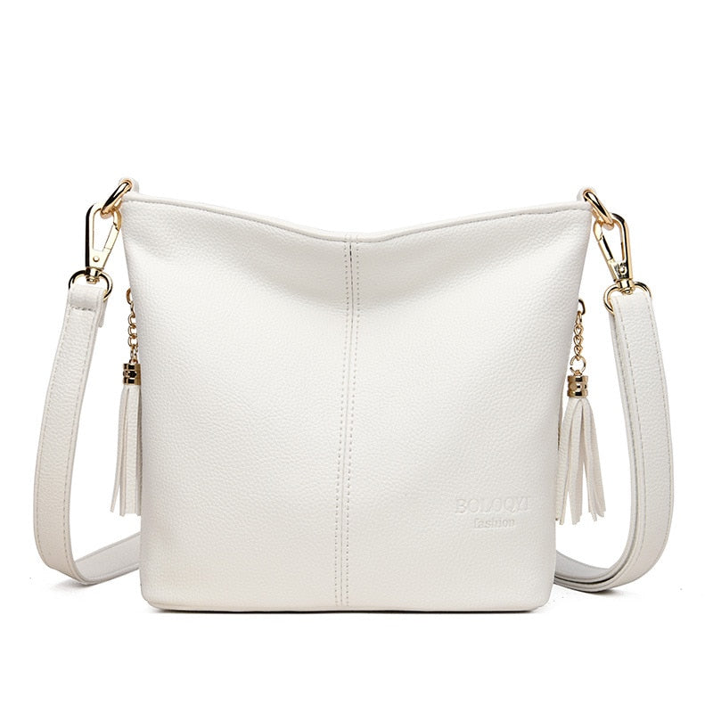 Small Crossbody Bags For Women Soft Leather Tassel Luxury Handbags Shoulder Messenger Bag Sac A Main  -  GeraldBlack.com