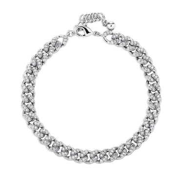 Small Cuban Link Iced Out Bracelet for Men Hip Hop Cubic Zirconia Jewelry  -  GeraldBlack.com