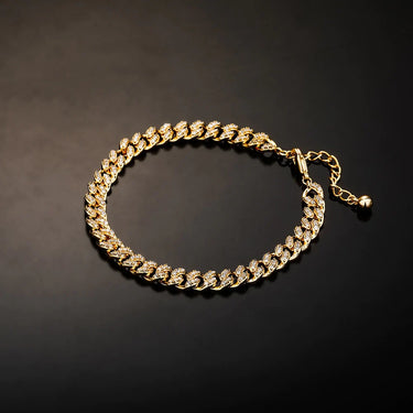 Small Cuban Link Iced Out Bracelet for Men Hip Hop Cubic Zirconia Jewelry  -  GeraldBlack.com