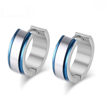 Small Stainless Steel Round Hoop Earrings Jewelry for Women & Men  -  GeraldBlack.com
