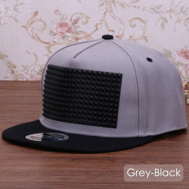 Snapback Baseball Cap for Boys with Raised Soft Silicon Square Pyramid - SolaceConnect.com