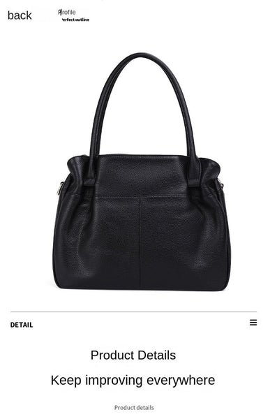 Soft Genuine Leather Women Multi Layer Shoulder Messenger Big Tote Bag Mother Handbags  -  GeraldBlack.com