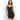 Solid Black Color Ribbed Knit Cami Bodycon Mini Dress for Women  -  GeraldBlack.com