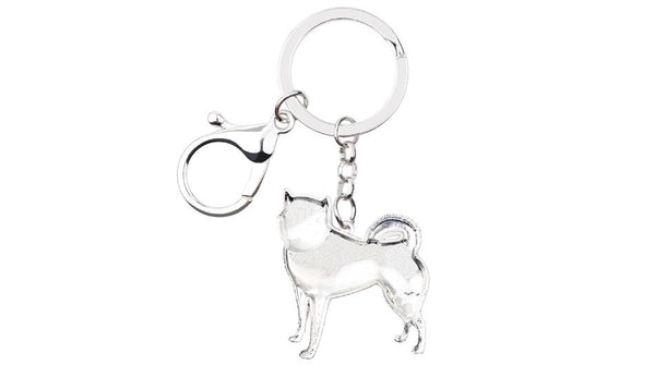 Souvenir Fashion Metal Enamel Dog Shiba Inu Key Ring Bag Charm - SolaceConnect.com