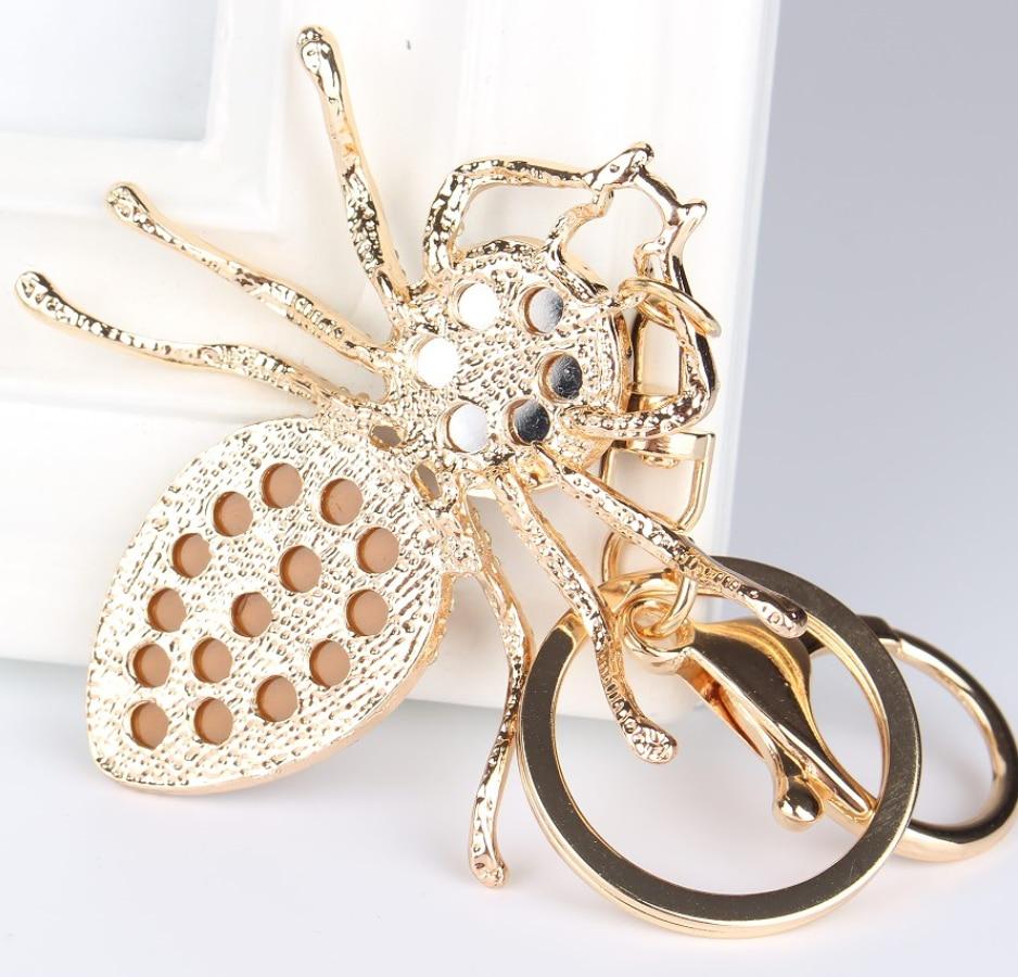 Spider Rhinestone Crystal Charm Purse Pendant & Accessories Key Chain - SolaceConnect.com