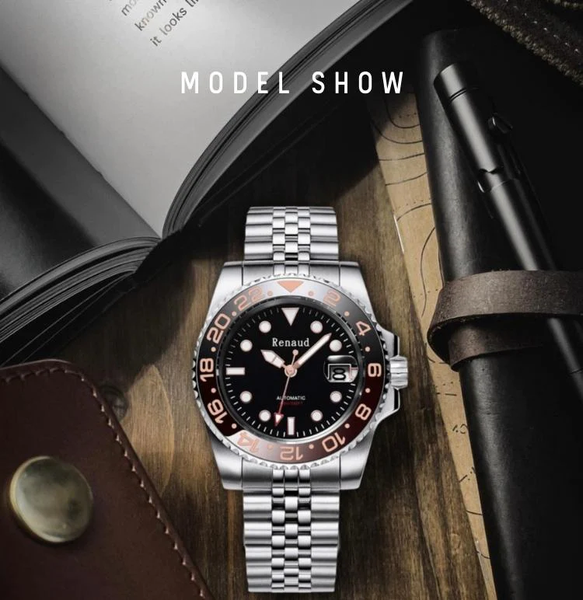 Sports Automatic Watch Men Diver Mechanical Wristwatches Luxury 40mm Sapphire Crystal Luminous Ceramic Bezel Clock  -  GeraldBlack.com