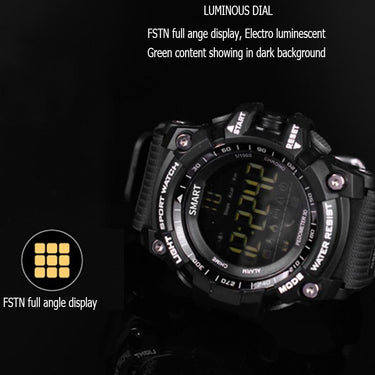 Sports Bluetooth Smartwatch with Clock Pedometer Remote Control Call Remind - SolaceConnect.com