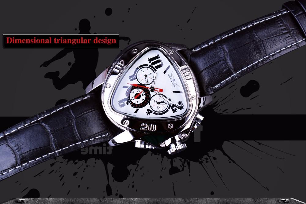 Sports Fashion Men's Automatic Triangular 3 Dial Display Watch - SolaceConnect.com