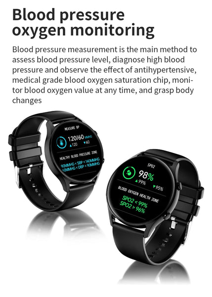 Sports Smartwatch Men Women Heart Rate Blood Pressure Sleep Monitor Pedometer For IOS Android  -  GeraldBlack.com