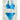 Sports Style Tie Dye Ring Decor Cut Out One Piece Swimsuit for Women  -  GeraldBlack.com