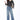 Spring and autumn Fashion casual plus size High waist Straight loose women wide leg stretch jeans  -  GeraldBlack.com