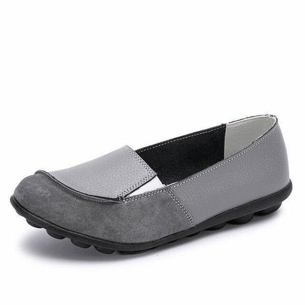 Spring Autumn Casual Women's Genuine Leather Slip-on Moccasin Flats Loafers - SolaceConnect.com